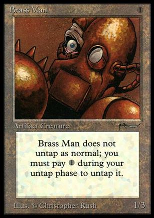 Magic the Gathering: Arabian Nights (Base Set) card 59 Brass Man