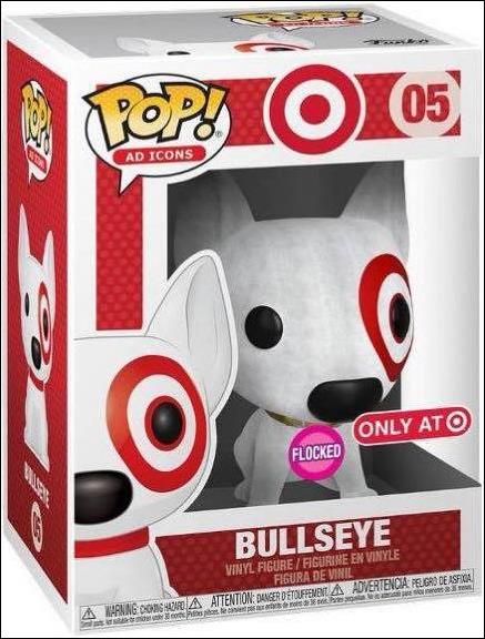 POP! Ad Icons figure 5-C Bullseye (Flocked) Gold Collar