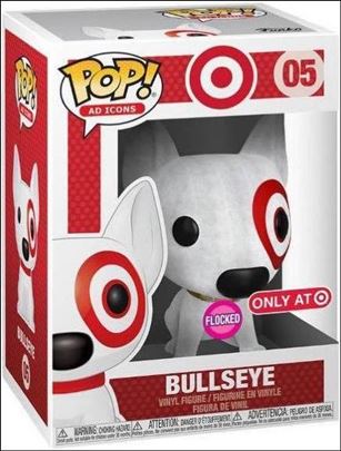 POP! Ad Icons figure 5-C Bullseye (Flocked) Gold Collar