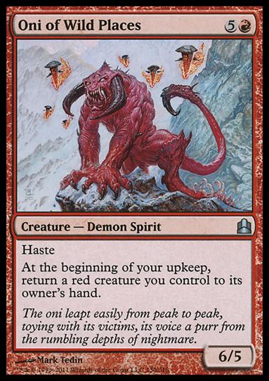 Magic the Gathering: Commander (Base Set) card 130 Oni of Wild Places