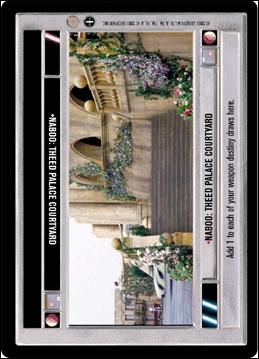 Star Wars: Coruscant Limited (Base Set) card 171 Naboo: Theed Palace Courtyard