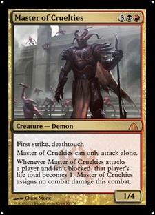 Magic the Gathering: Dragon's Maze (Base Set) card 82 Master of Cruelties