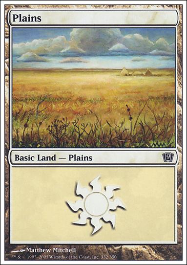 Magic the Gathering: 9th Edition (Base Set) card 332 Plains
