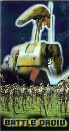 Star Wars: Episode I Widevision: Series 1 (Mirror Foil Subset) card F9 Battle Droid