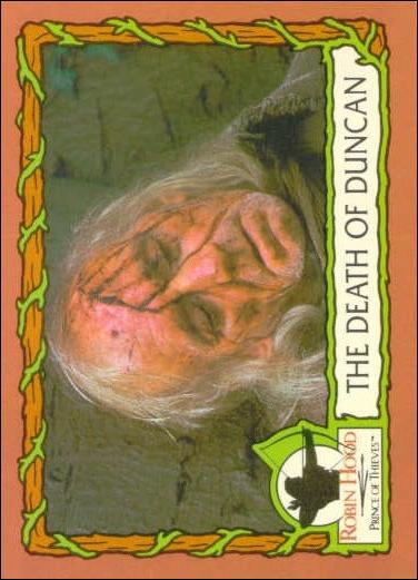 Robin Hood, Prince of Thieves (Base Set) card 78 The Death Of Duncan
