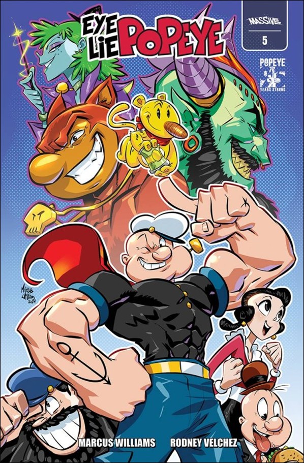 Eye Lie Popeye issue 5-B Marcus Williams Cover