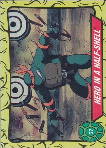 Teenage Mutant Ninja Turtles: Series 1 (Base Set) card 57 Hero in a Half-Shell