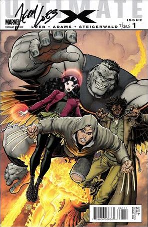 Ultimate X issue 1-J DF Art Adams Team Cover (Signd by Jeph Loeb) 1/225