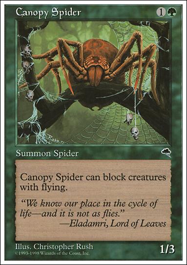 Magic the Gathering: Anthologies (Base Set) card 52 Canopy Spider