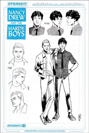 Nancy Drew and the Hardy Boys: The Big Lie issue 1-D Werther Dell'Edera 1:10 Hardy Boys Artboard Cover