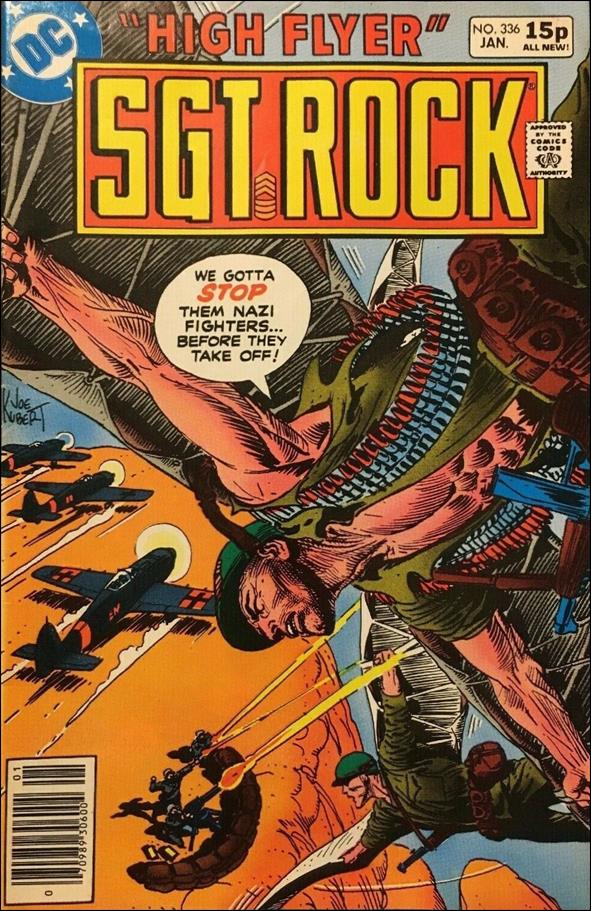 Sgt. Rock (1977) issue 336-B UK Price Cover