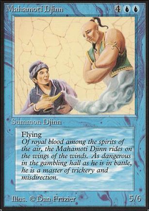 Magic the Gathering: Limited Edition Beta (Base Set) card 65 Mahamoti Djinn