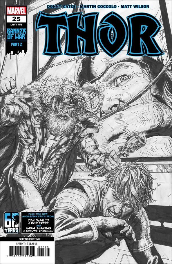 Thor (2020) issue 25-K Gary Frank 1:25 B&W Cover (2nd Printing)