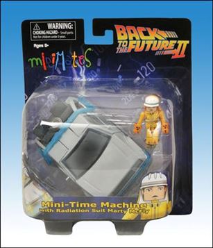 Minimates Vehicles figure 6 Mini-Time Machine with Radiation Suit Marty McFly