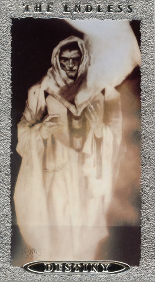 Sandman Trading Cards (Endless Gallery Silver Foil Prototype Subset) card II Destiny (Embossed Silver Foil)