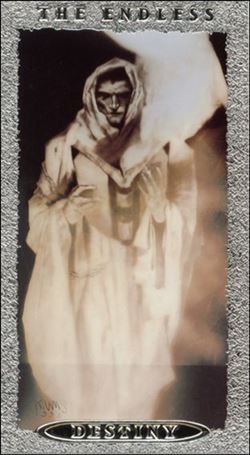 Sandman Trading Cards (Endless Gallery Silver Foil Prototype Subset) card II Destiny (Embossed Silver Foil)