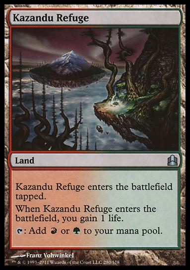 Magic the Gathering: Commander (Base Set) card 280 Kazandu Refuge