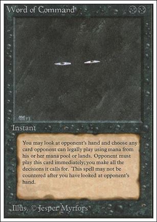 Magic the Gathering: Unlimited (Base Set) card 137 Word of Command