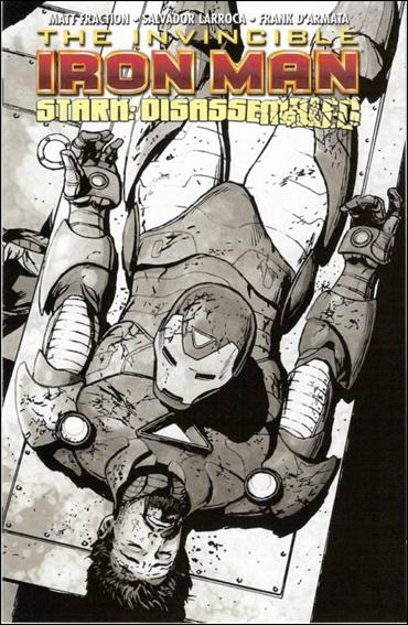 Invincible Iron Man (2008) issue 20-D Patrick Zircher Black & White Wraparound Cover