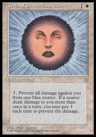 Magic the Gathering: Ice Age (Base Set) card 13 Circle of Protection: Blue