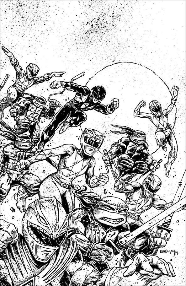 Mighty Morphin Power Rangers/Teenage Mutant Ninja Turtles issue 1-H Kevin Eastman 1:50 Sketch Cover