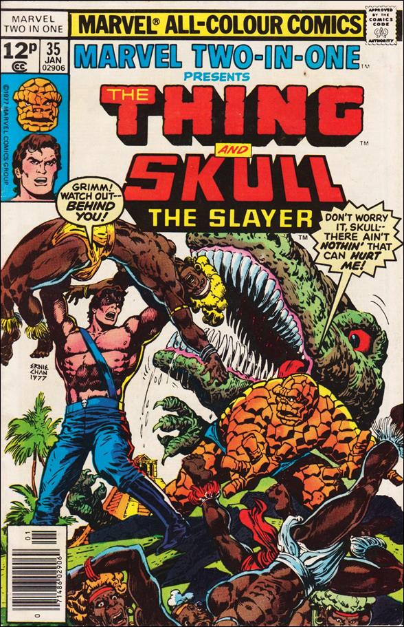 Marvel Two-in-One (1974) issue 35-B UK Price Cover