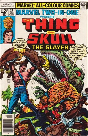 Marvel Two-in-One (1974) issue 35-B UK Price Cover