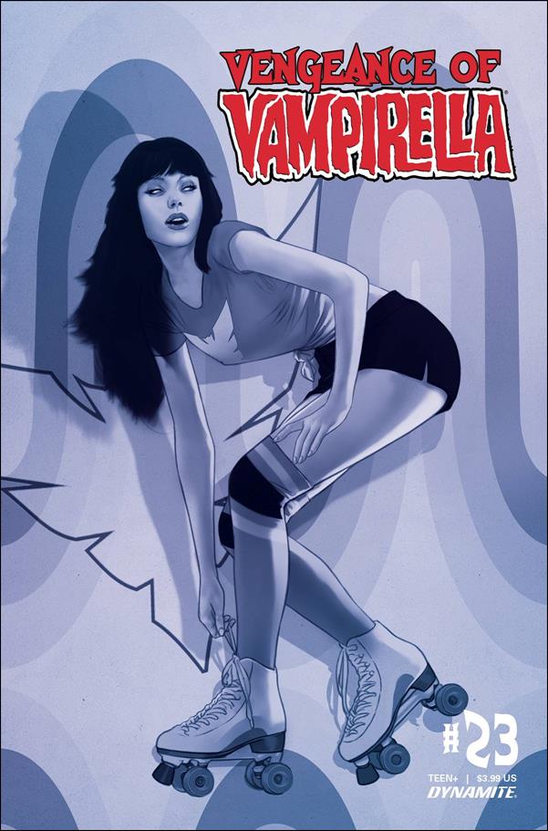 Vengeance of Vampirella (2019) issue 23-L Ben Oliver 1:30 Blue Tint Cover