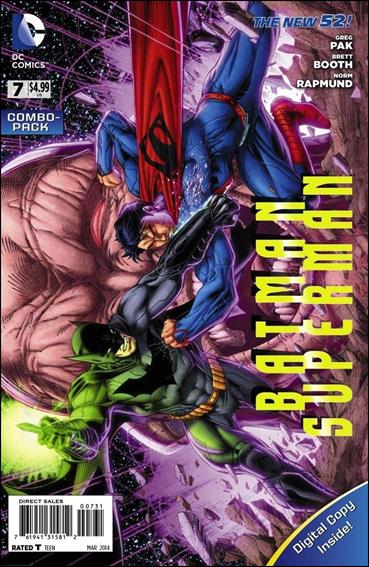 Batman/Superman (2013) issue 7-C Unbagged Brett Booth Cover Combo Pack
