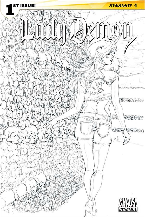 Lady Demon (2014) issue 1-J Allison Sohn 1:30 Black & White Cover