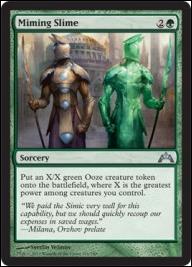 Magic the Gathering: Gatecrash (Base Set) card 126 Miming Slime