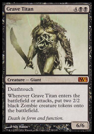 Magic the Gathering: 2012 Core Set (Base Set) card 98 Grave Titan