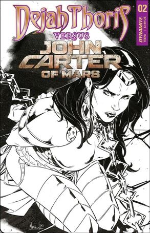 Dejah Thoris Versus John Carter issue 2-I Alessandro Miracola 1:20 Line Art Cover
