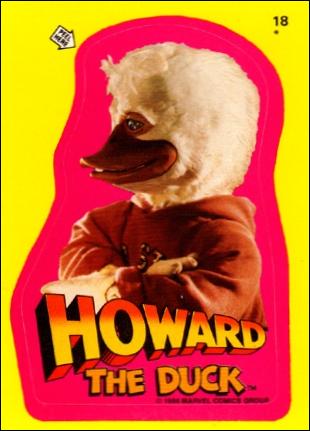 Howard the Duck (Movie) (Sticker Subset) card 18