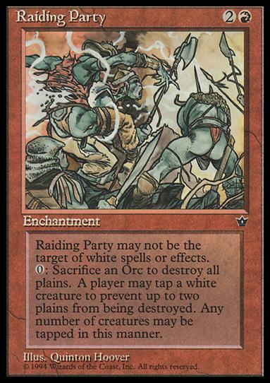 Magic the Gathering: Fallen Empires (Base Set) card 64 Raiding Party