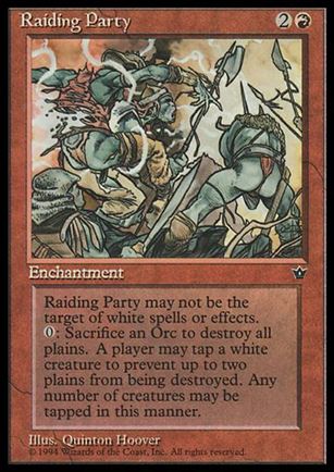 Magic the Gathering: Fallen Empires (Base Set) card 64 Raiding Party