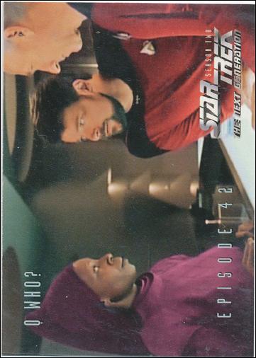 Star Trek: The Next Generation - The Episode Collection Season Two (Base Set) card 181 Q Who?, Episode 42A