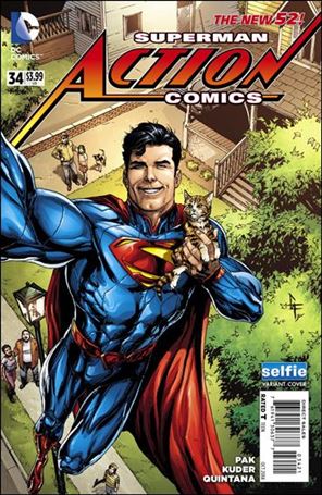 Action Comics (2011) issue 34-B Gary Frank Selfie Cover