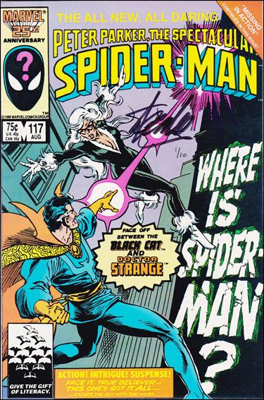 Spectacular Spider-Man (1976) issue 117-B DF (Signed by Stan Lee) 1/10