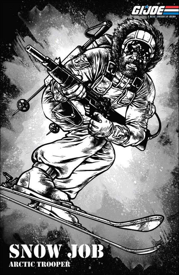 G.I. Joe: A Real American Hero issue 221-D Zach Howard Blindbox Comics B&W Cover 1/500