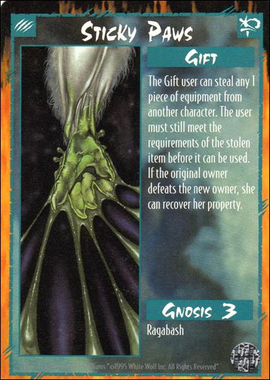 Rage Limited (Base Set) card 262 Sticky Paws 