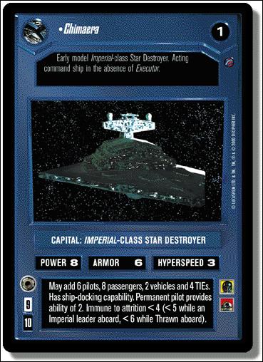 Star Wars: Death Star II Limited (Base Set) card 62 Chimaera