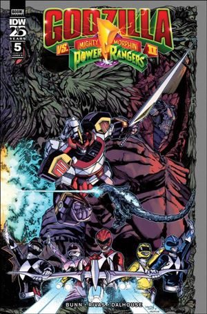 Godzilla vs the Mighty Morphin Power Rangers II issue 5-B Alex Sanchez Wraparound Cover