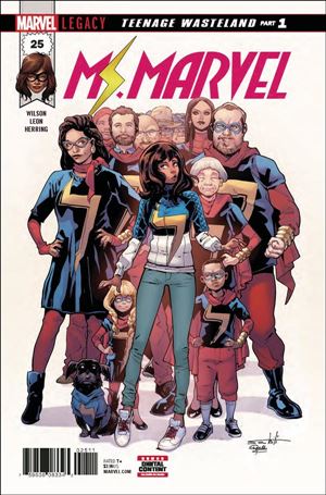 Ms. Marvel (2016) issue 25 Valerio Schiti Cover