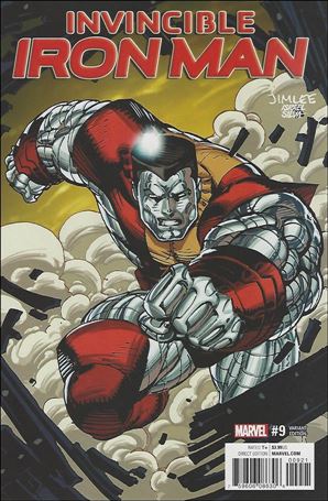 Invincible Iron Man (2017) issue 9-B Jim Lee X-Men Trading Card Cover