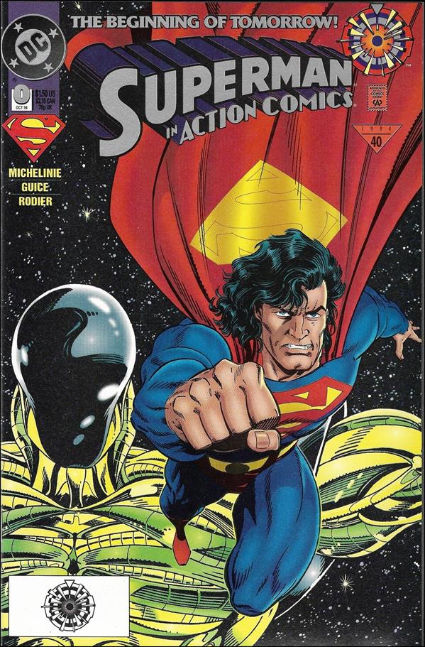 Action Comics (1938) issue 0-C Zero Hour Logo UPC