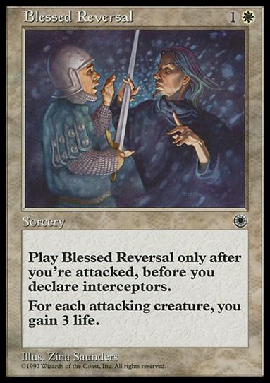 Magic the Gathering: Portal (Base Set) card 7 Blessed Reversal