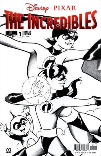 Incredibles: City of Incredibles issue 1-C Matt Wagner "Left Side" Sketch Cover