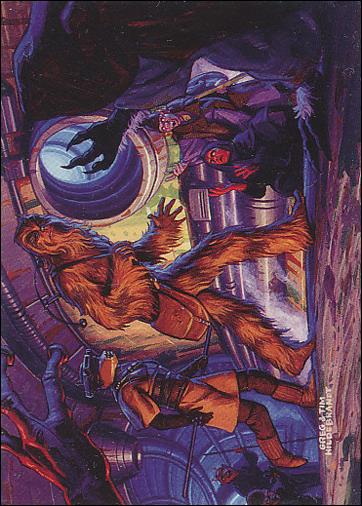 Star Wars: Shadows of the Empire (Base Set) card 40 Leia and Chewie Go Underground