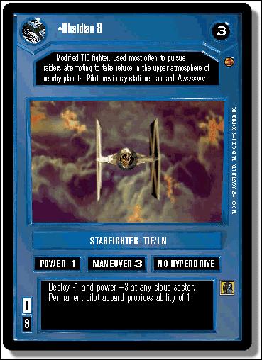 Star Wars: Cloud City Limited (Base Set) card 86 Obsidian 8